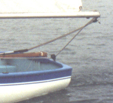 Picture of the mainsheet rigged on an Otter